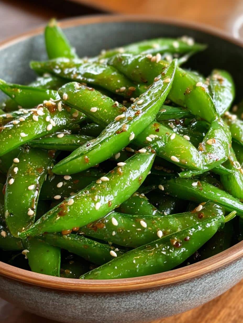 Savor 10-Minute Sesame Ginger Snap Peas Delight 2 Savor 10-Minute Sesame Ginger Snap Peas Delight - Sesame Ginger Snap Peas - main visual representation