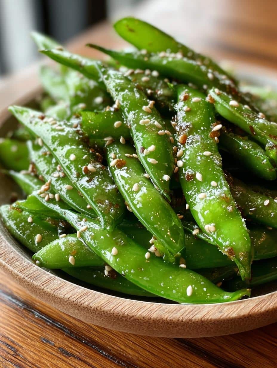 Savor 10-Minute Sesame Ginger Snap Peas Delight 1 Sesame Ginger Snap Peas