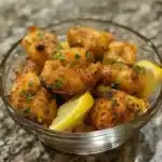 Delicious Garlic Butter Chicken Bites served on a plate