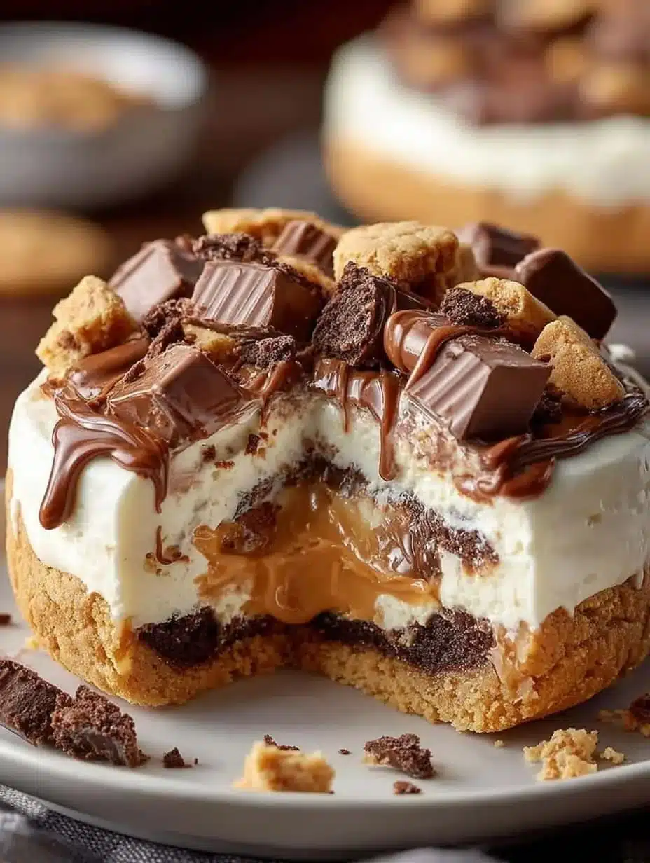 Delicious Reeses Cheesecake Cookie Delight dessert photo