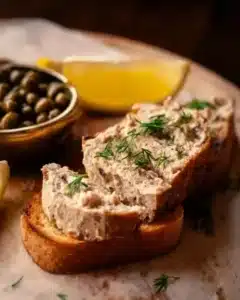 Sardine Pâté 6 Sardine Pâté served on crackers with fresh herbs