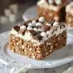 Delicious homemade S'mores Treats with chocolate and marshmallows