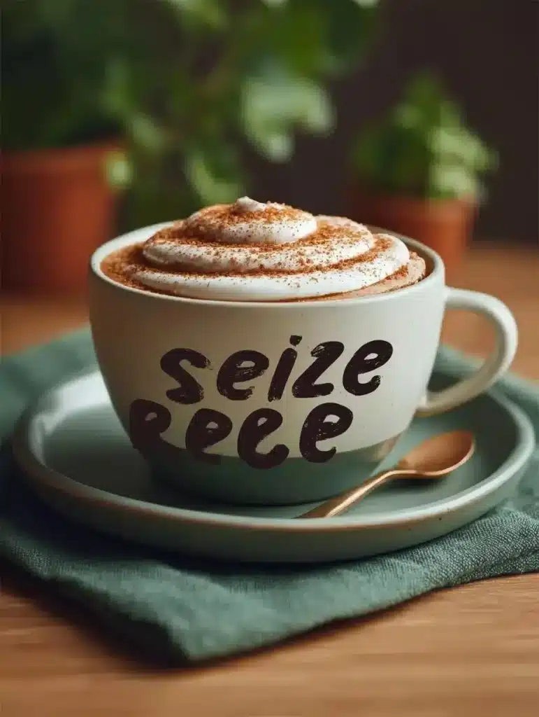 Delicious Cinnamon Brown Sugar Coffee in a cozy mug on a kitchen counter