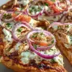 Greek yogurt pizza crust recipe for a quick and healthy pizza alternative.