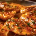 Honey Garlic Chicken Breast cooked with savory garlic and sweet honey