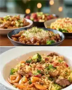 Pesto Chicken Pasta 4 Bowl of Pesto Chicken Pasta garnished with basil and parmesan cheese