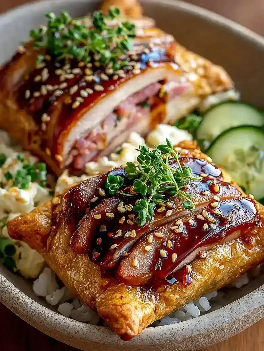Flaky and golden Puff Pastry Grilled Cheese sandwich on a plate