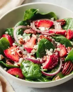 Strawberry Spinach Salad 12 Fresh Strawberry Spinach Salad with vibrant greens and strawberries