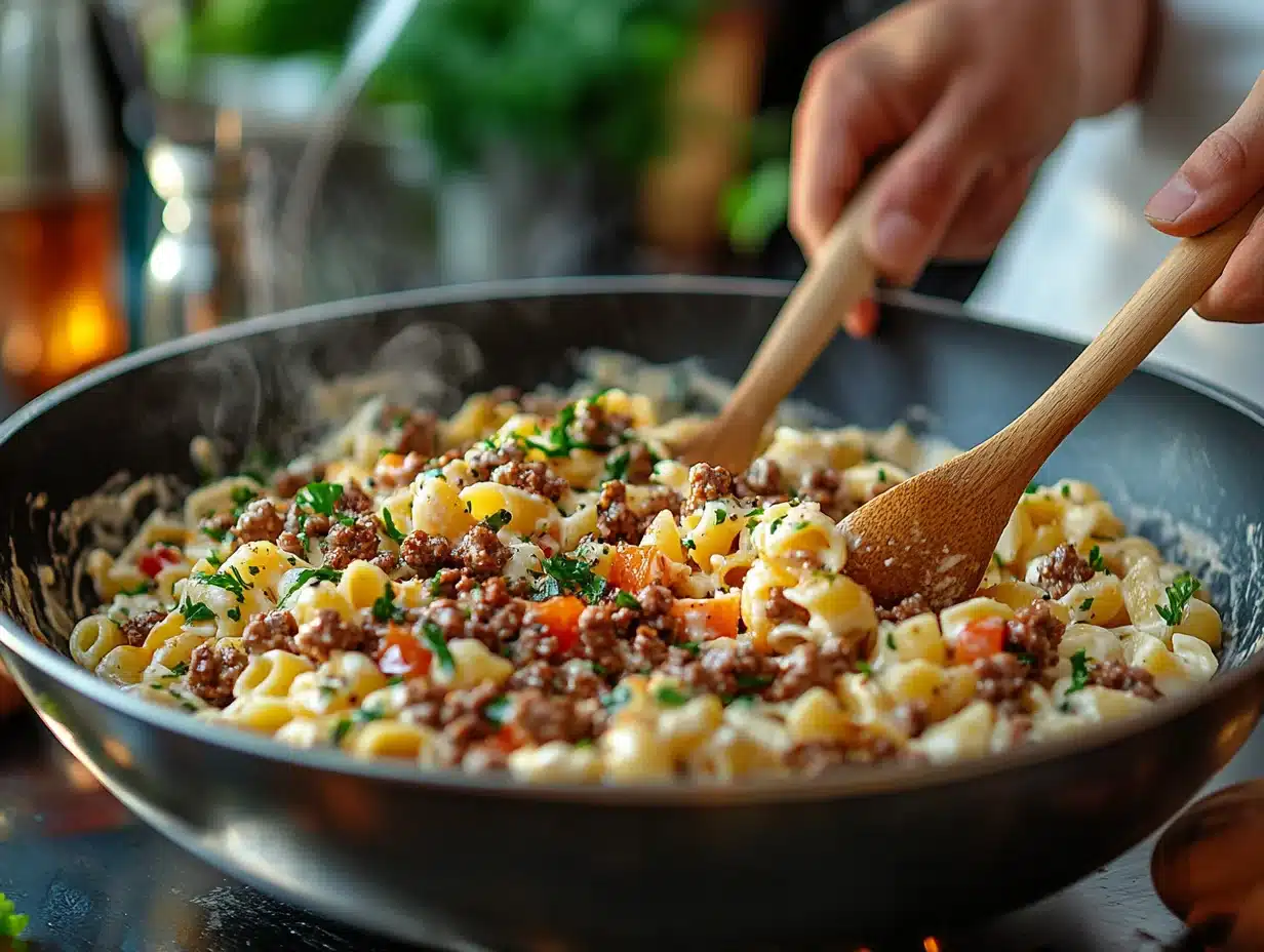 Big Mac Pasta Salad process image