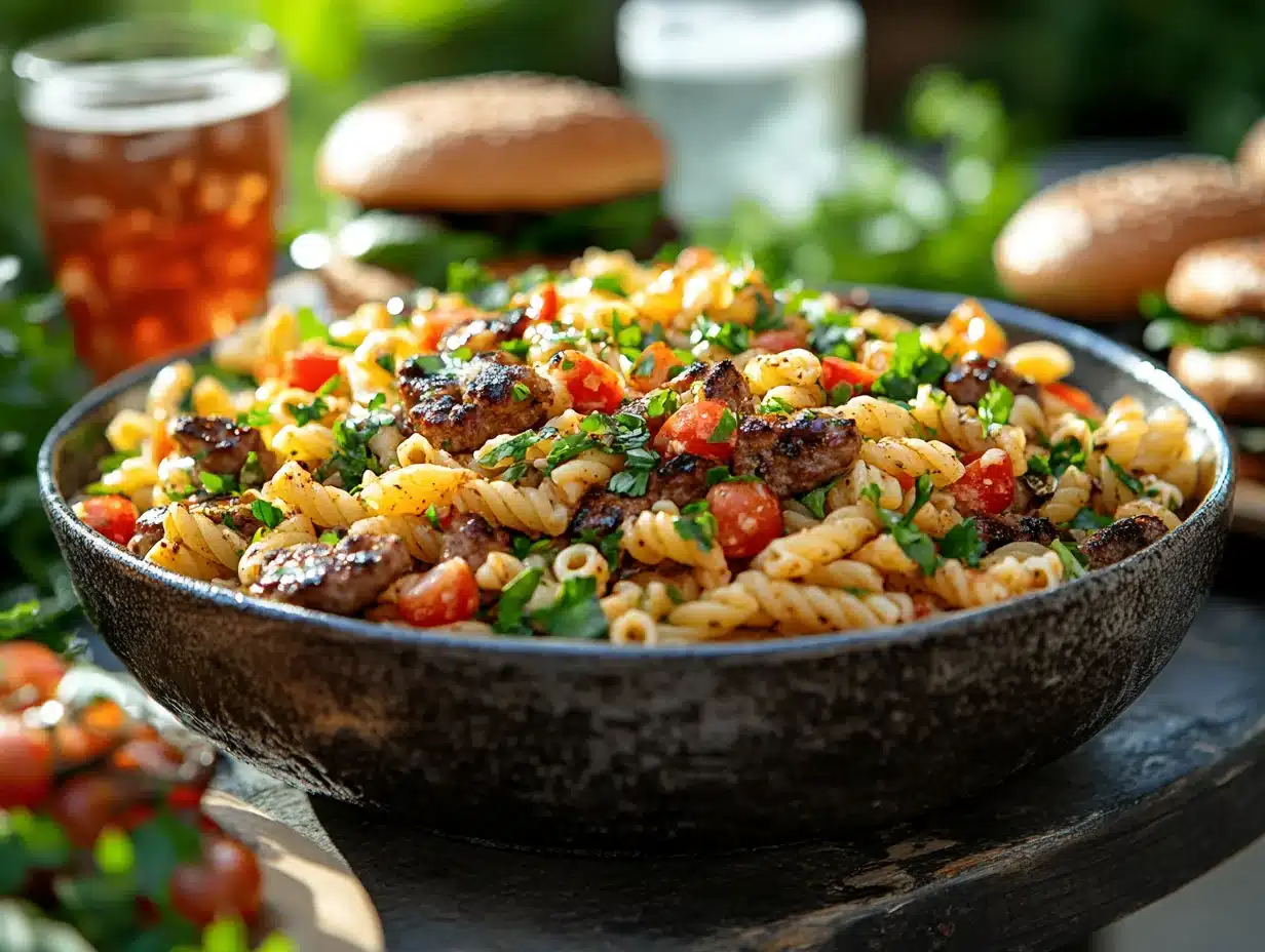 Big Mac Pasta Salad serving image