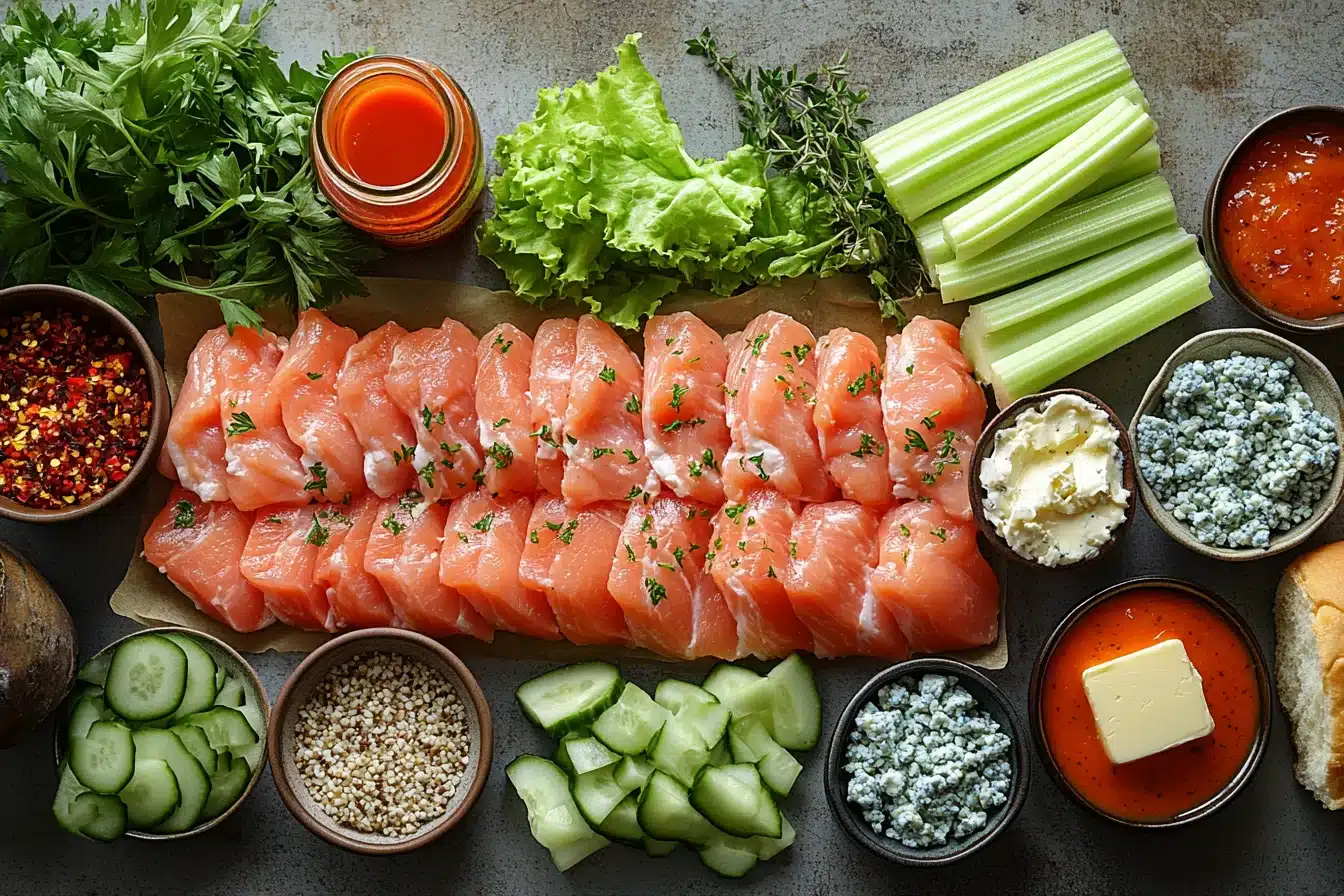 Buffalo Chicken Sliders ingredients image