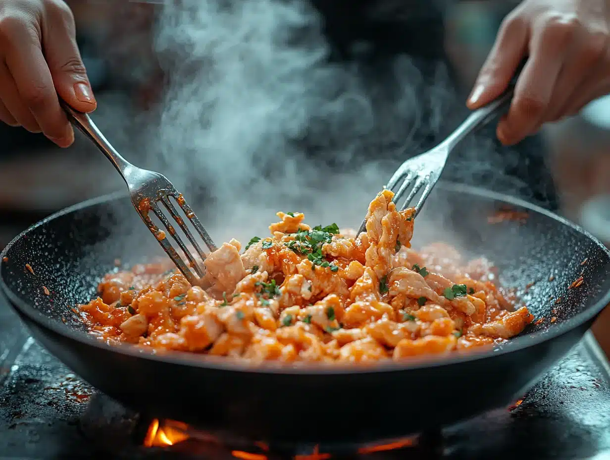 Buffalo Chicken Sliders process image