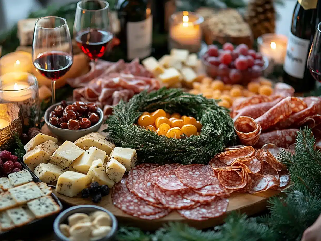 Charcuterie Wreath serving image