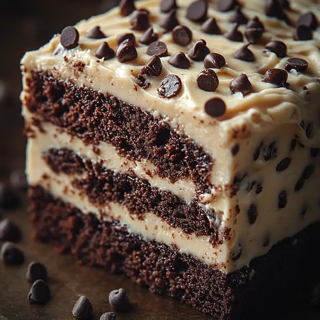Close-up of moist chocolate banana cake texture