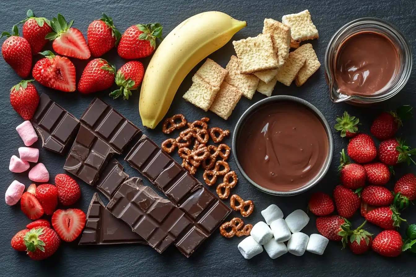 Chocolate Fondue ingredients image