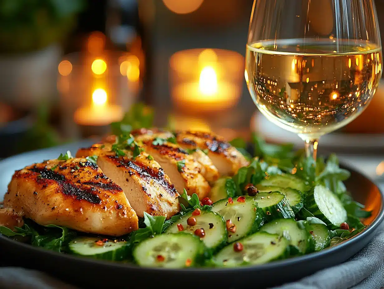 Cucumber Caesar Salad Refreshing 6 Cucumber Caesar Salad serving image