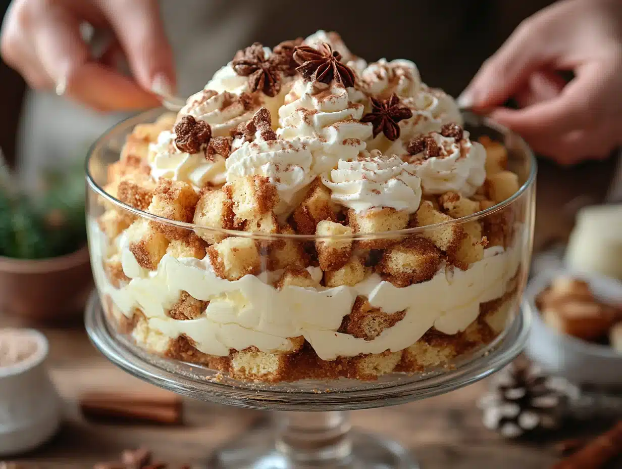 Gingerbread Trifle process image