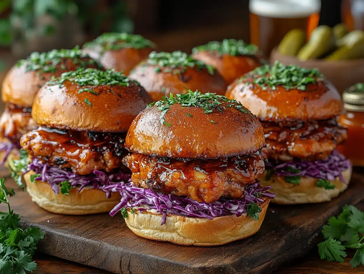 Hot Honey Chicken Sliders serving image