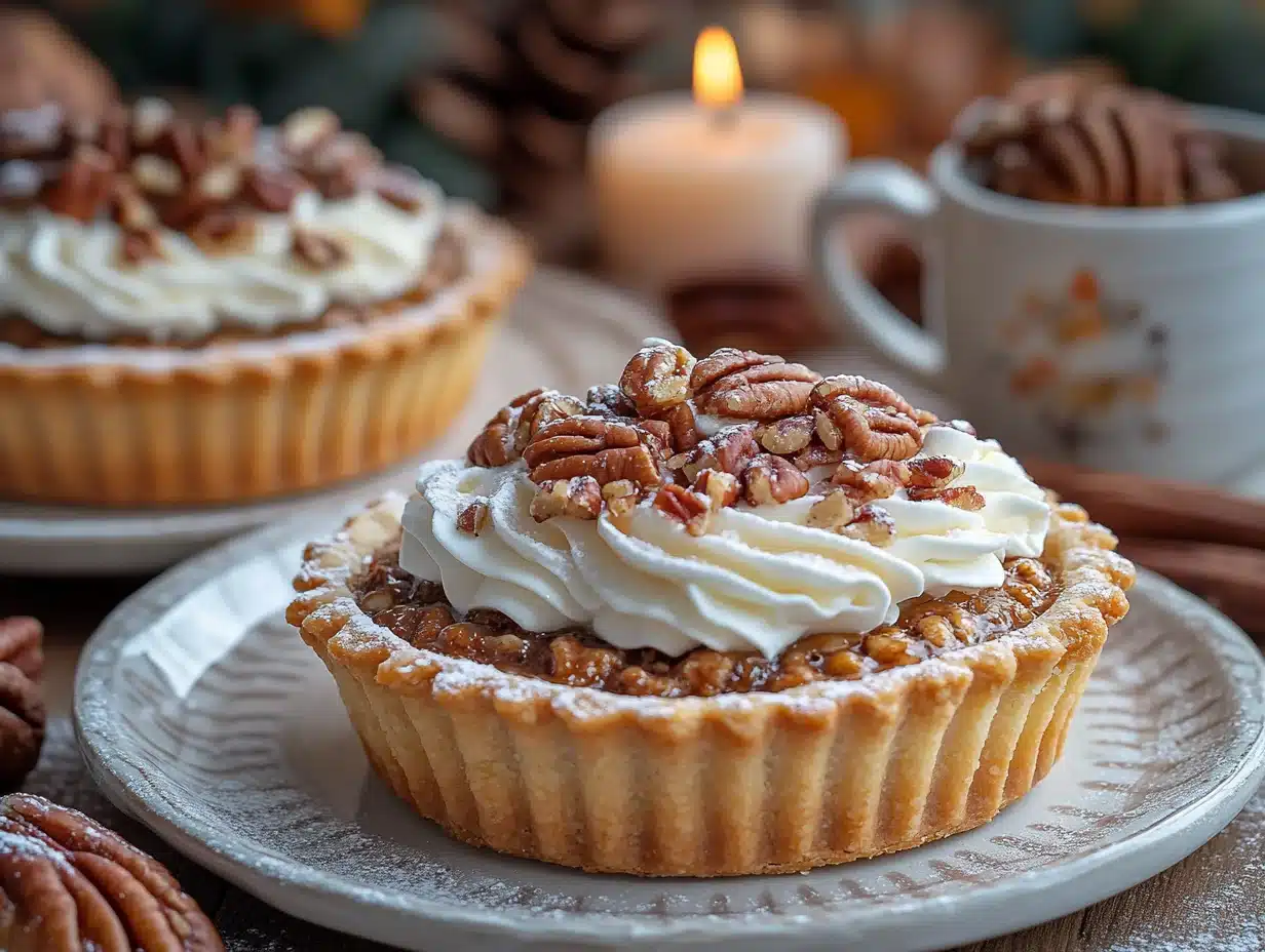 Mini Pecan Pies serving suggestion
