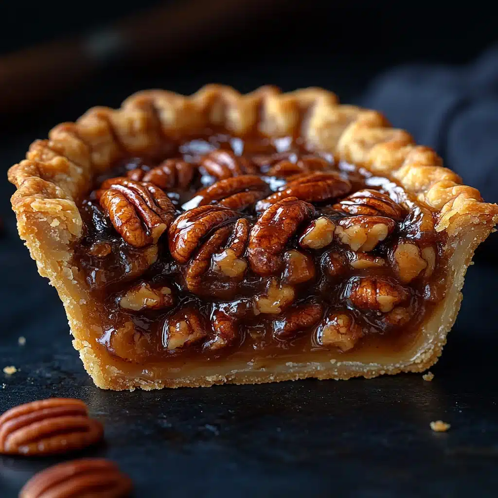 Mini Pecan Pies close-up texture