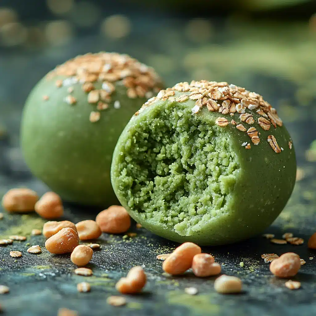No-Bake Matcha Balls close-up texture