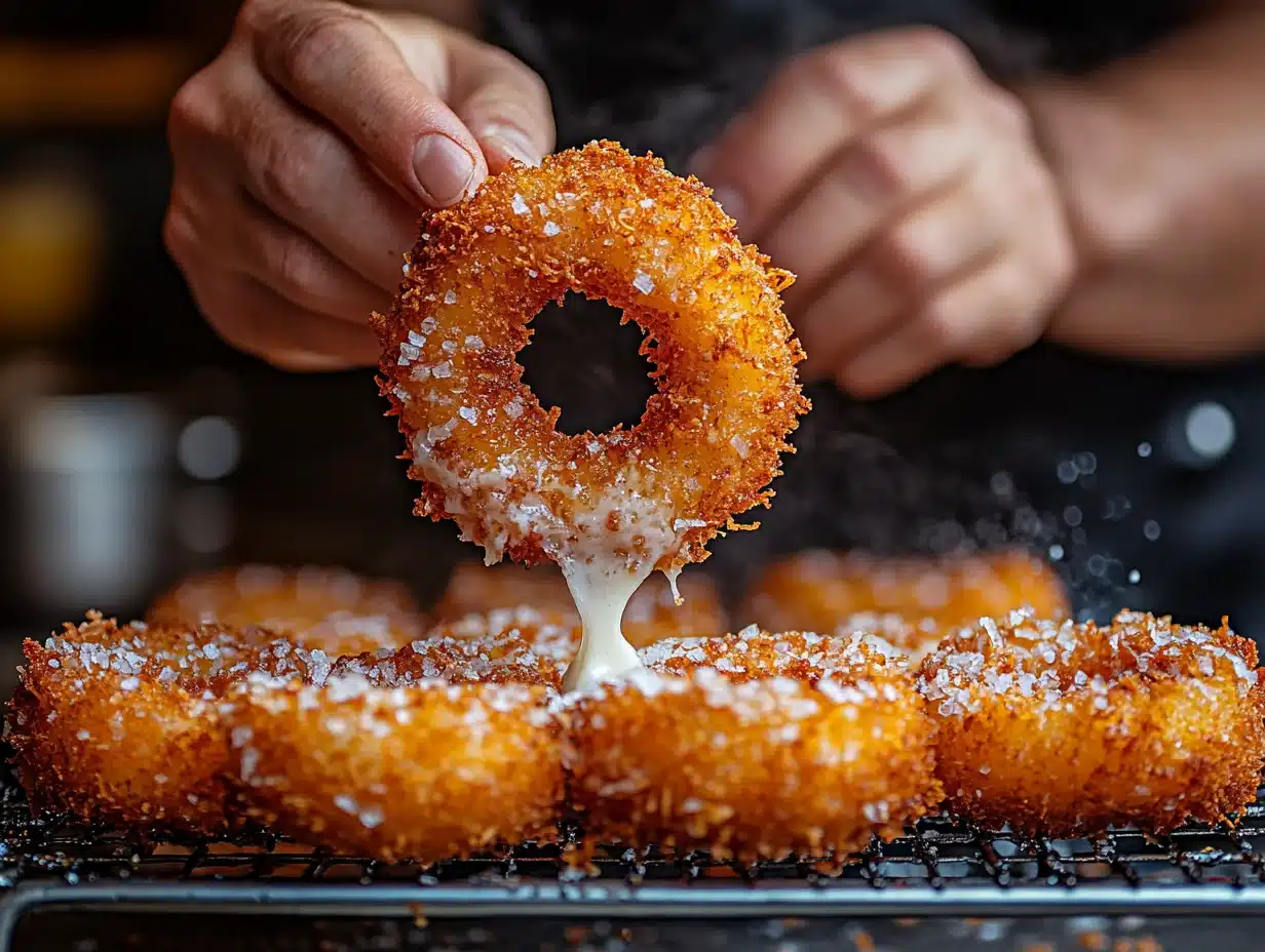 Cheesy Crunchy Onion Rings process image