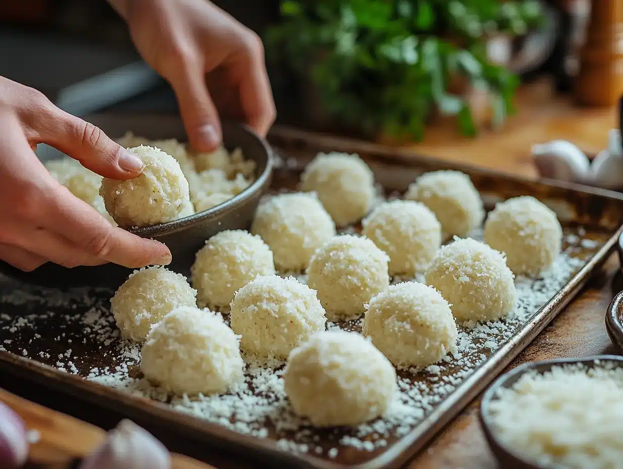 Parmesan Cloud Chicken Bombs process image