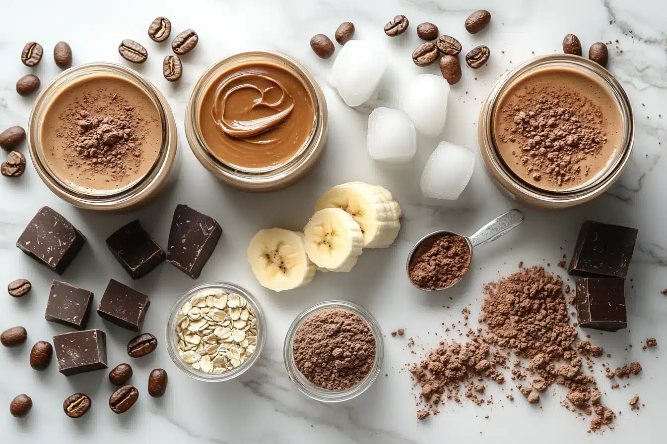 Peanut Butter Coffee Smoothie ingredients