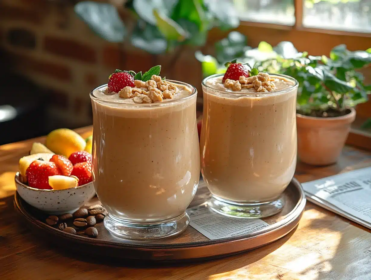 Peanut Butter Coffee Smoothie serving suggestion