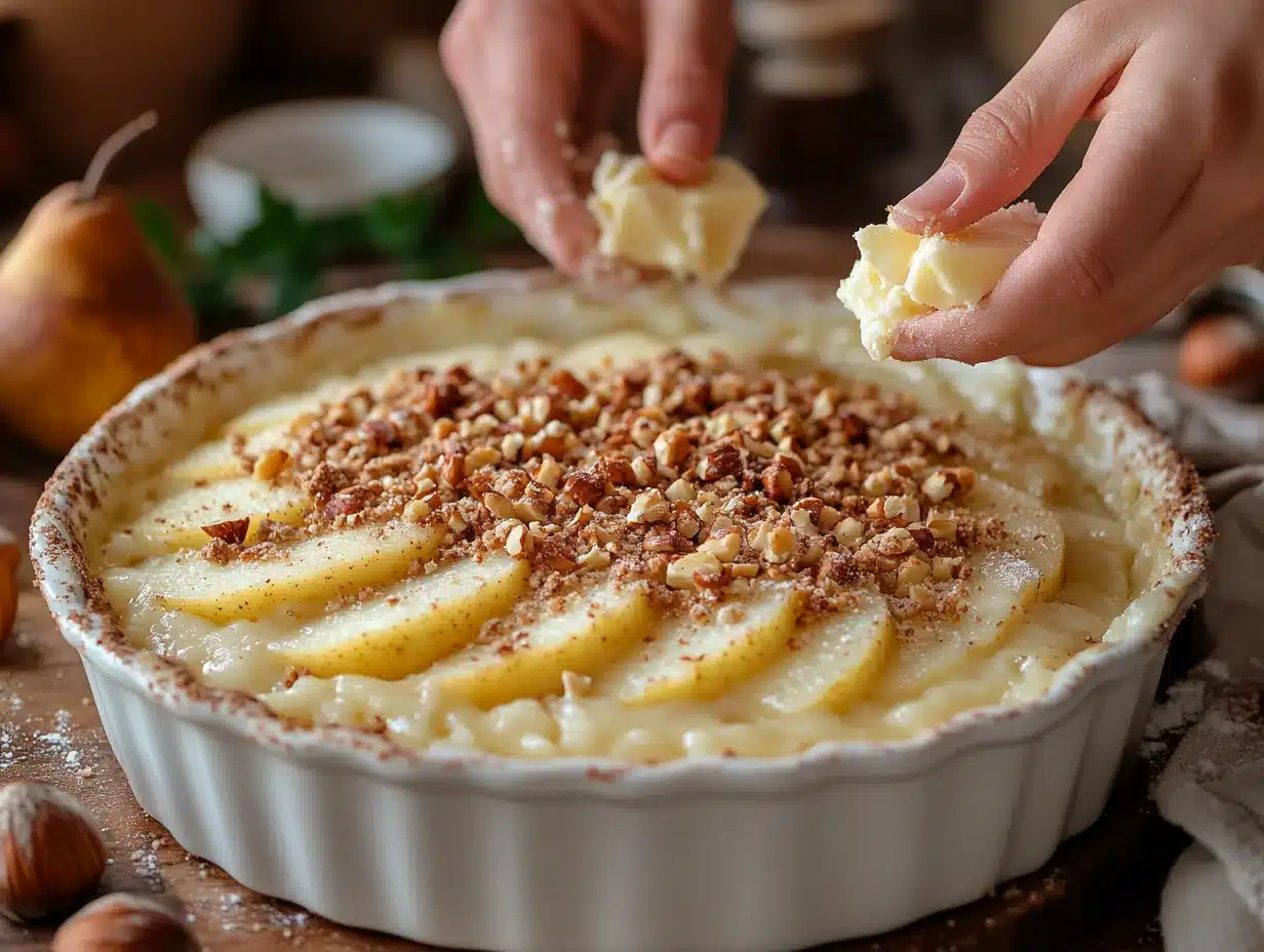 Pear Hazelnut Crumble process image