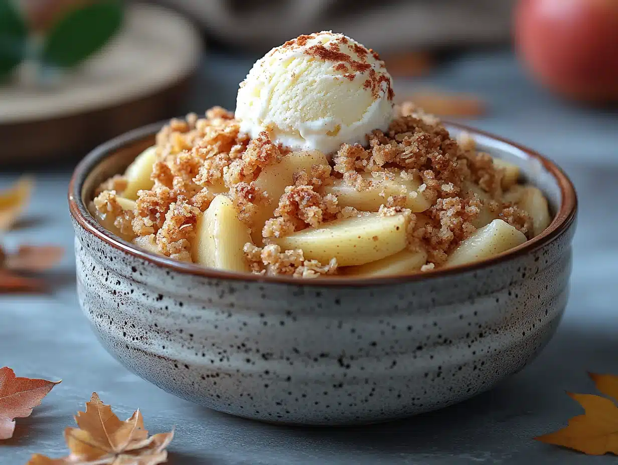 Pear Hazelnut Crumble serving image