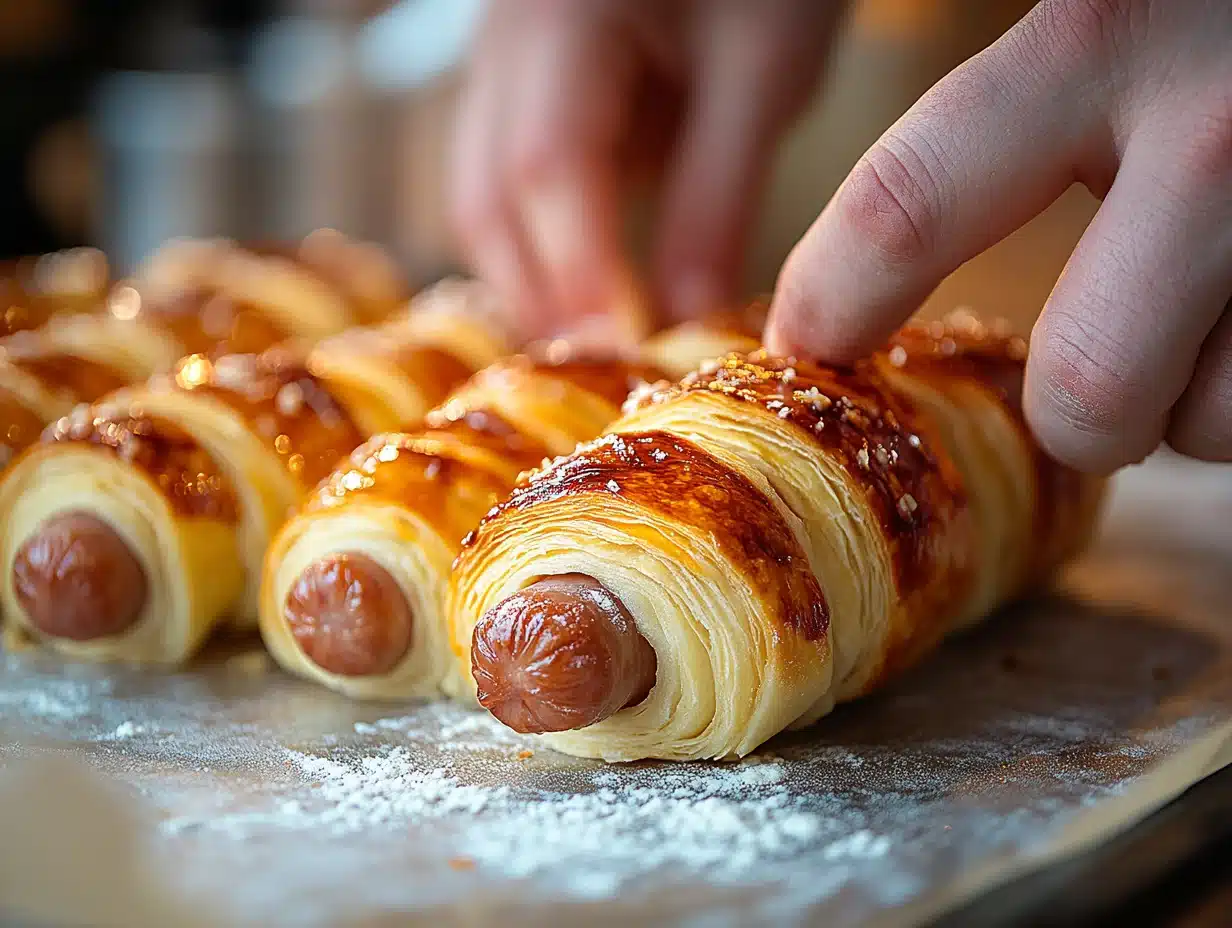 Pigs Blanket 4 Pigs in a Blanket process image