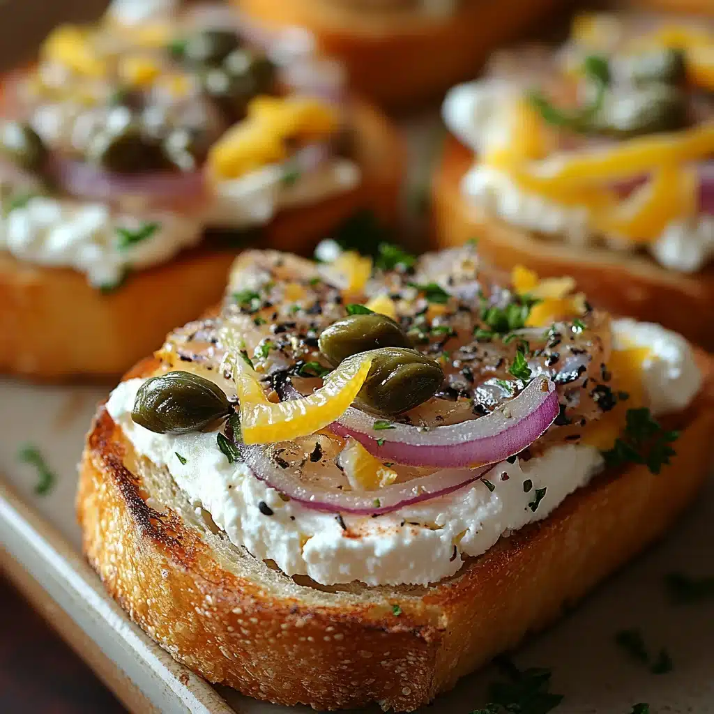 Sardine Goat Cheese Crostini texture image
