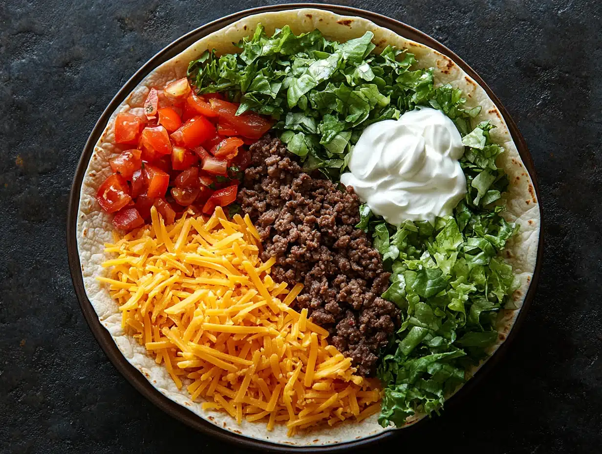 TikTok Taco Quesadillas preparation process