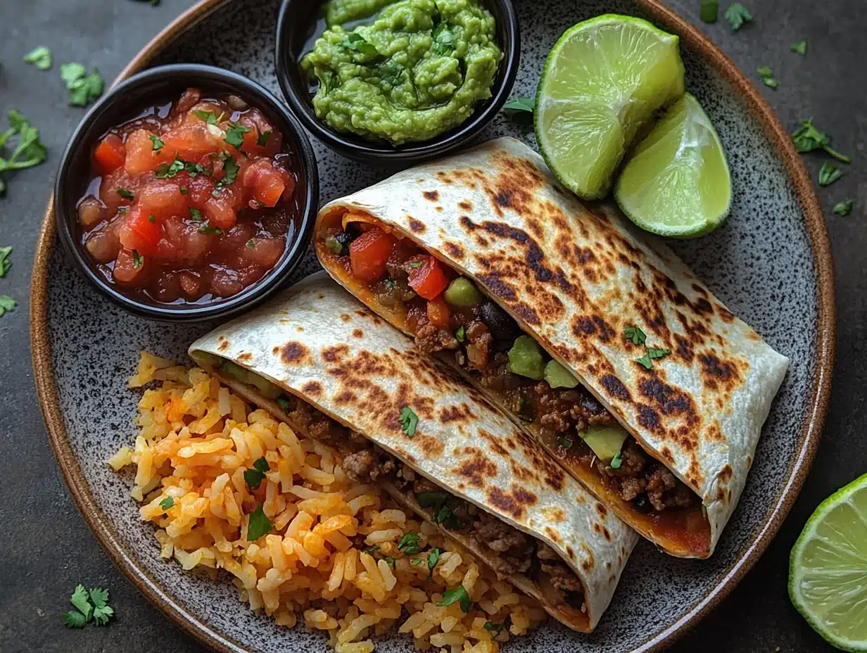 TikTok Taco Quesadillas serving suggestion