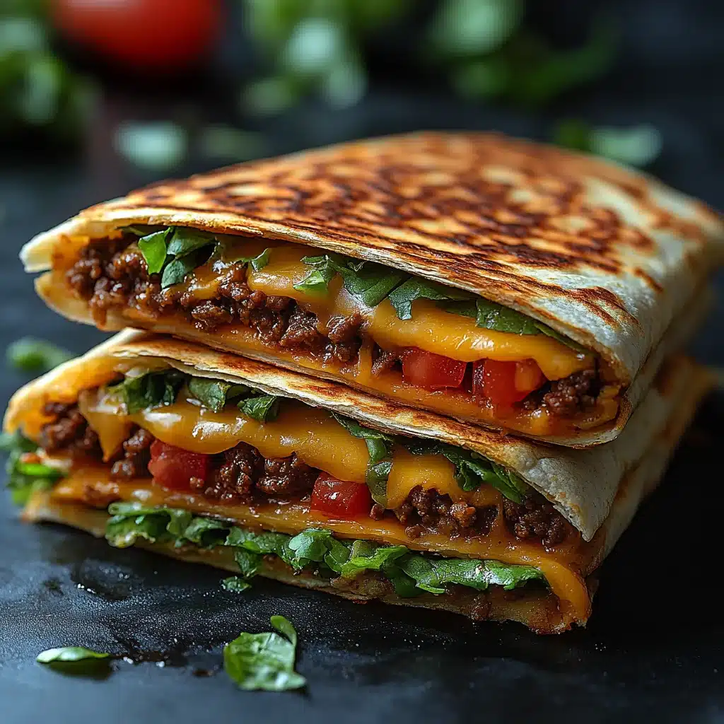 TikTok Taco Quesadillas close-up texture