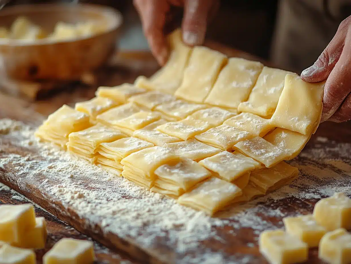 Wonton Wrappers: Foolproof Homemade Guide 4 Wonton Wrappers process image