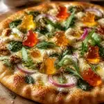Honey Bear enjoying a delightful pizza adventure with friends