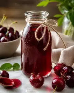 No-Sugar Cherry Syrup for drinks and desserts