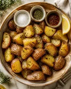 Sea Salted Chopped Potatoes 6 Bowl of sea salted chopped potatoes ready to be served